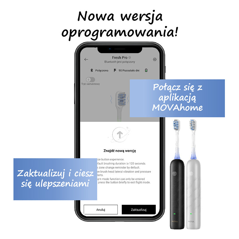 MOVA Fresh Pro Electric Toothbrush (silver)