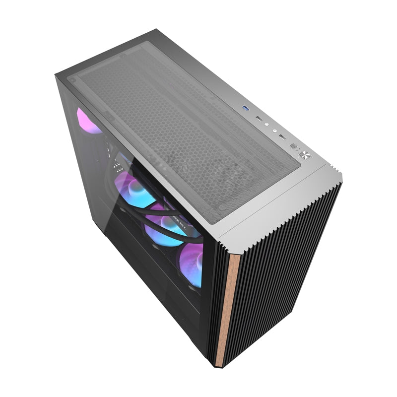 Darkflash DS900WS computer case (black) + 4 fans