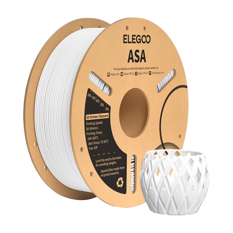ASA ELEGOO Filament (White)