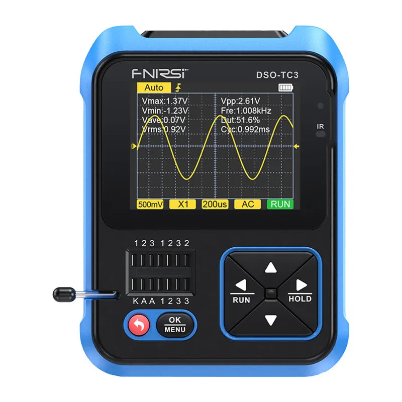 FNIRSI DSO-TC3 SigGen 3-in-1 Transistor Tester Handheld Digital Oscilloscope