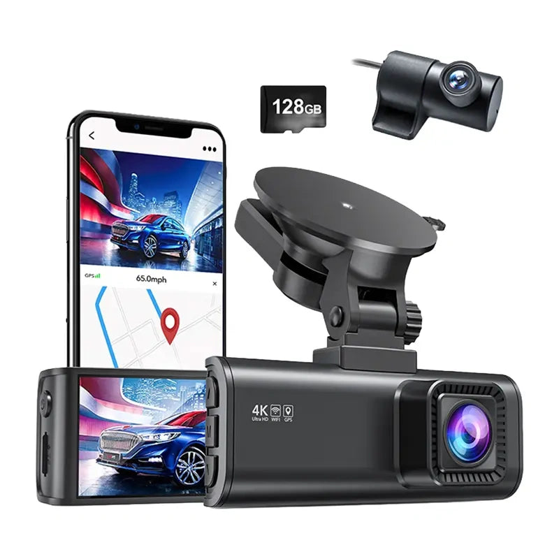 REDTIGER F7NP WiFi 4K + 1080p 128GB Dash Cam