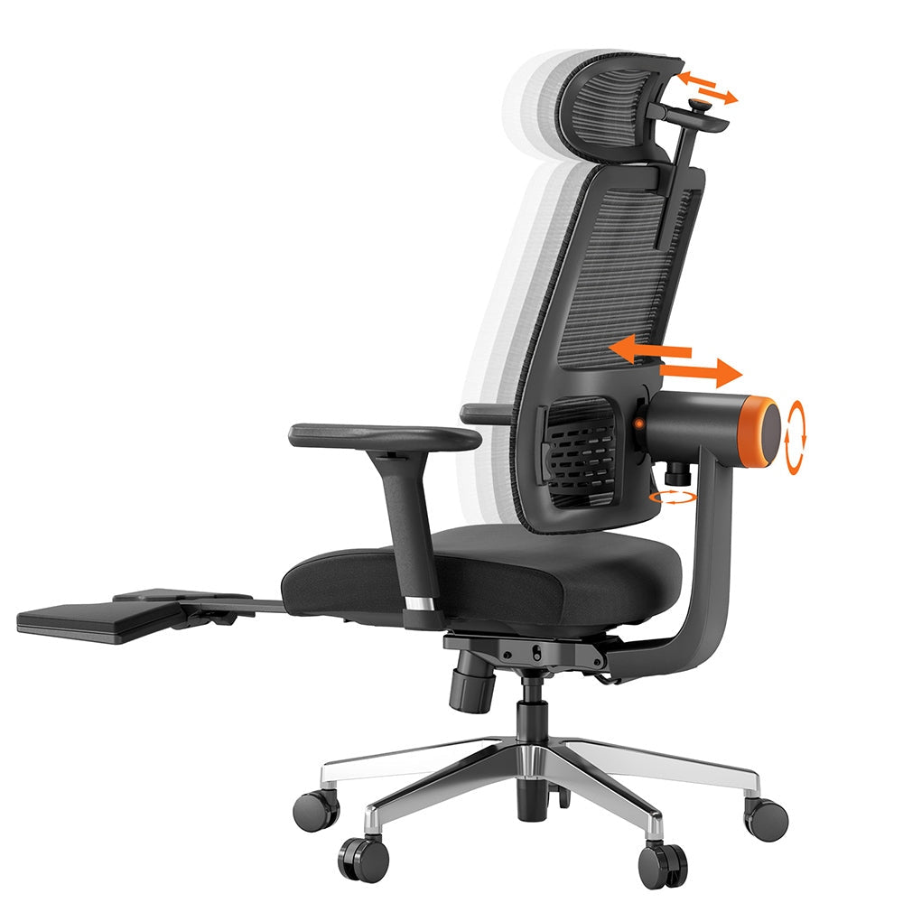 NEWTRAL MagicH-BPro ergonomiska krēsls ar kāju balstu