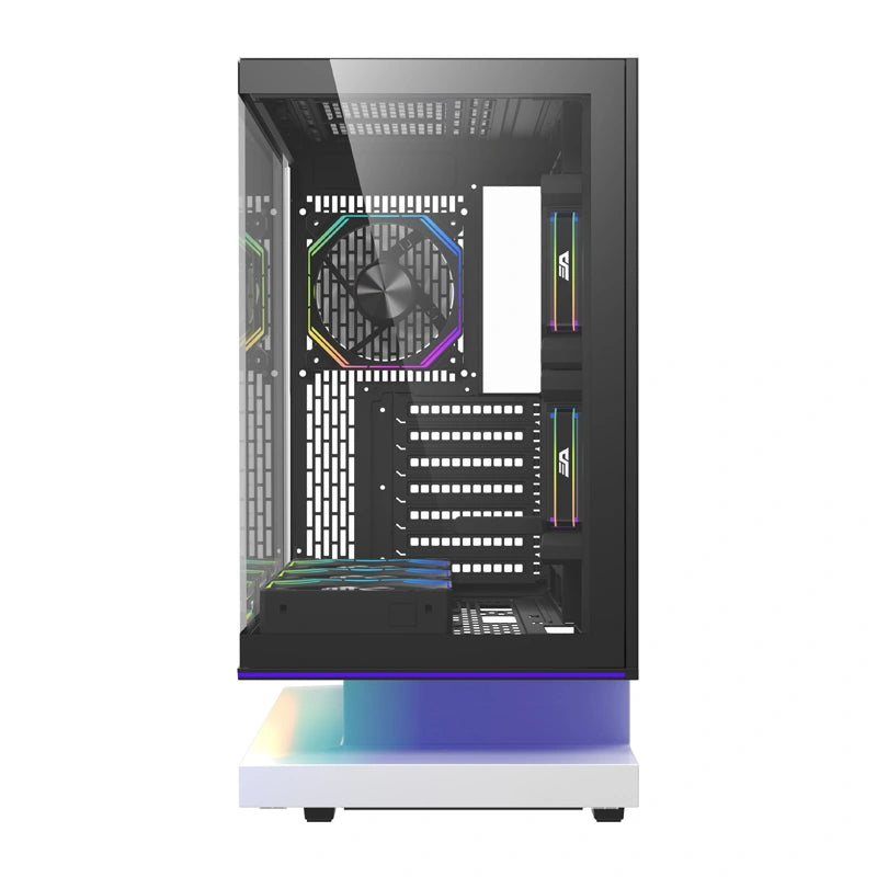 DarkFlash F1 ATX Computer Case + 6 Fans (White)