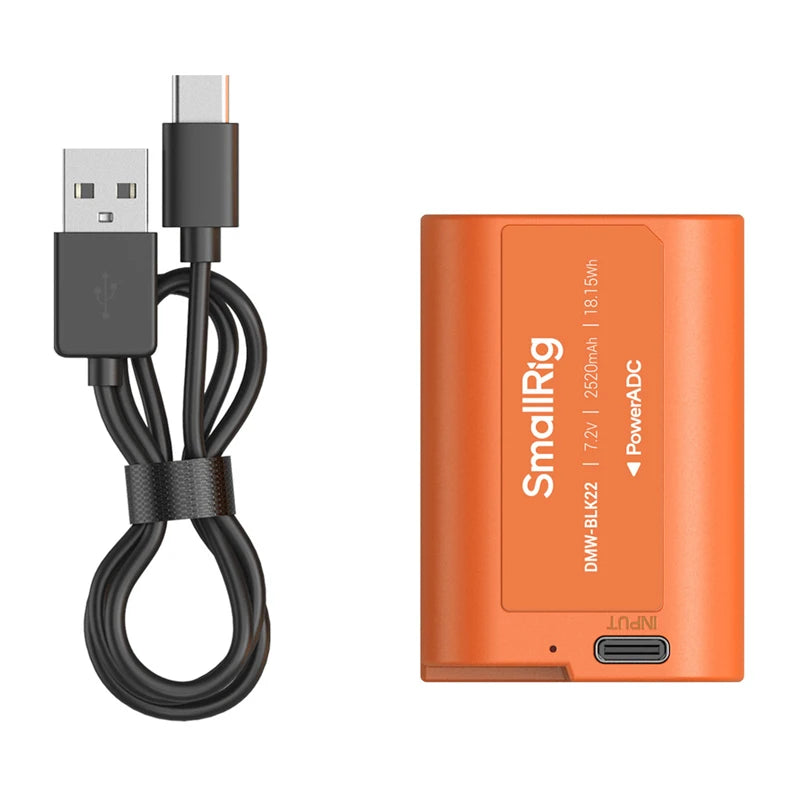 Camera battery SMALLRIG DMW-BLK22 (orange)