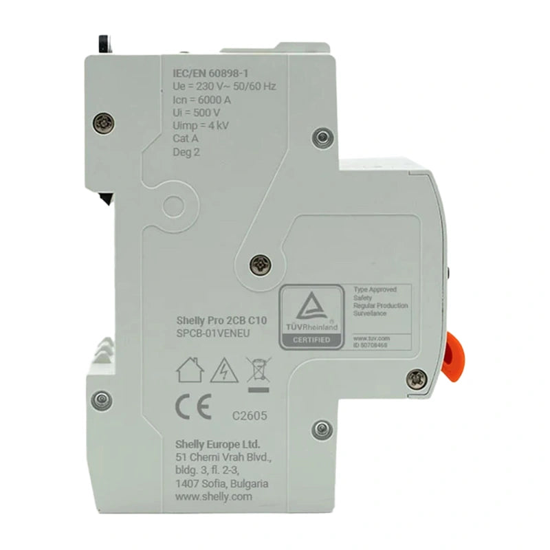 Miniature Circuit Breaker SHELLY Pro 2CB C10
