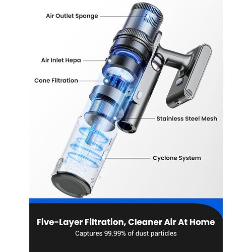 Proscenic P11 bezvadu putekļsūcējs 35 kPa