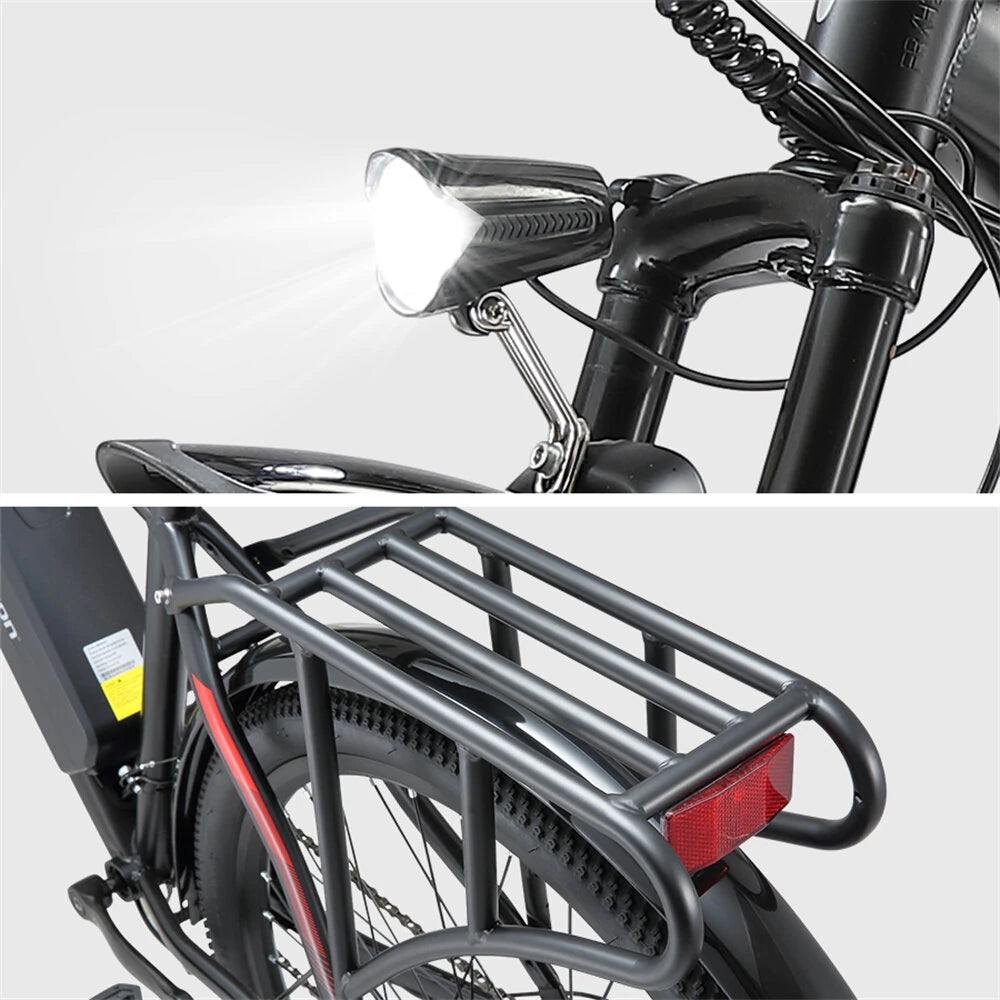 SINOHON EM200 elektriskais velosipēds 48V 12.5AH, 500W motors