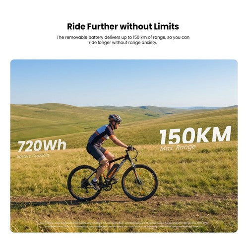Touroll U2 Pro elektriskais velosipēds, 750W motors, 48V 15Ah