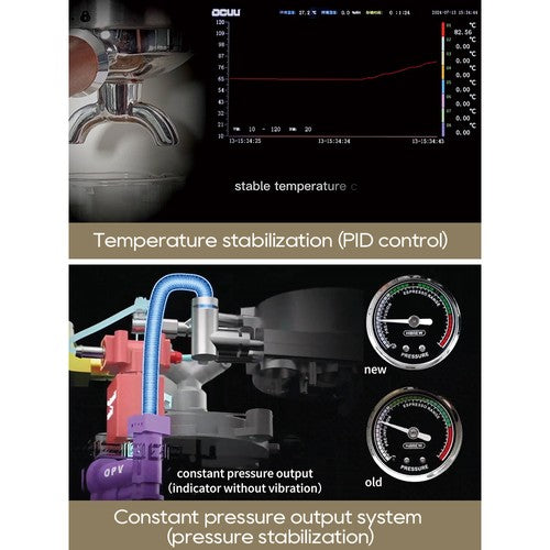 HiBREW H10 PLUS espresso kafijas automāts, 20 bāru pusautomātiskais kafijas automāts