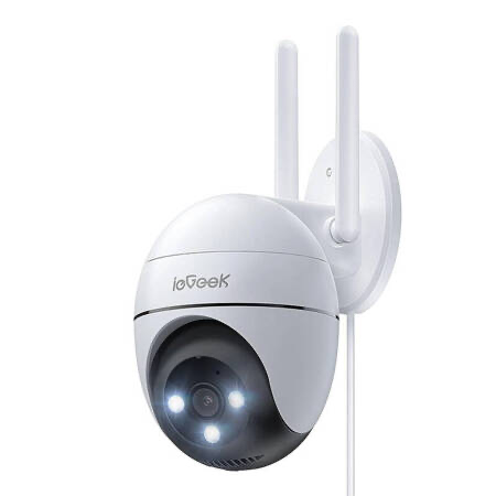 WiFi 3MP bezvadu āra kamera ar grozāmu/noliecamu skatu ieGeek ZS-GQ2