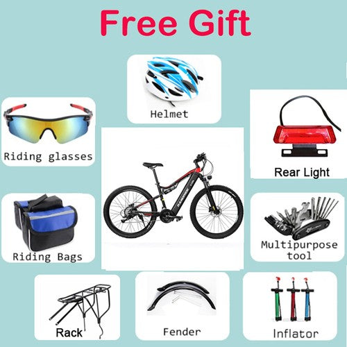 RANDRIDE YG90B-29 elektriskā velosipēda 1000W motors 48V17Ah