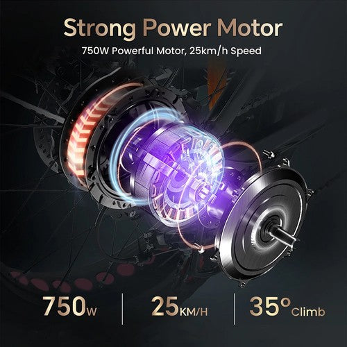 DRVETION CT20 PRO elektriskais velosipēds, 750W motors, 48V 15Ah „Samsung”