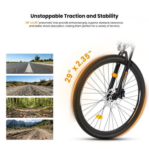 Touroll U2 Pro elektriskais velosipēds, 750W motors, 48V 15Ah