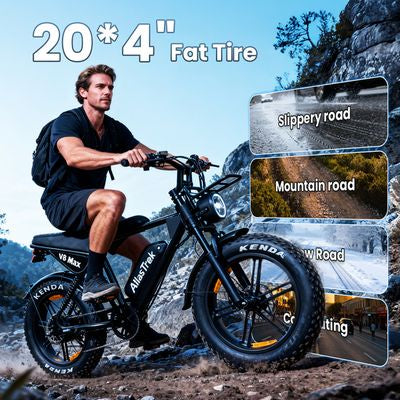 AtlasTrek V8 Max elektriskais velosipēds, 48V, 15Ah, 500W