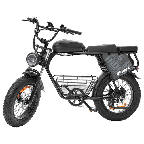 Hidoes B9 elektriskais velosipēds, 750 W motors, 48 V 18,2 Ah + 15,6 Ah dubults akumulators