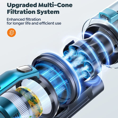 Buture VC60 bezvadu putekļsūcējs, 450 W, 38 kPa