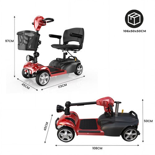 iScooter X02 mobilitātes skrejritenis, 300 W motors, 24 V 12 Ah