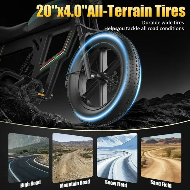 Elektriskais velosipēds ASKGO T20 48V 20AH