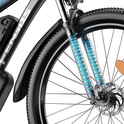 FENGQS Q8 elektriskais velosipēds, 750 W, 50 km/h, hidrauliskās disku bremzes