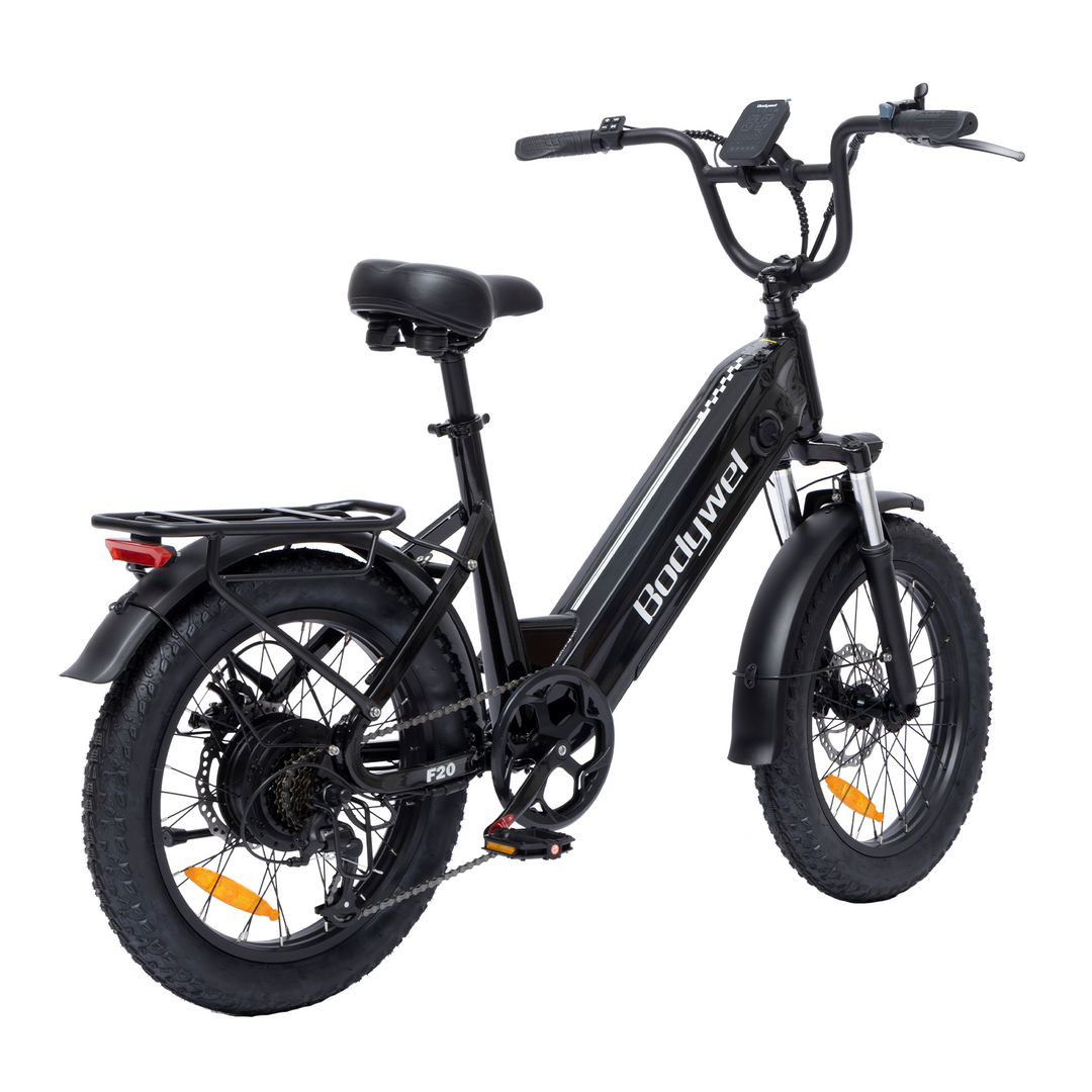 Bodywel F20 elektriskais velosipēds ar platām riepām 500W