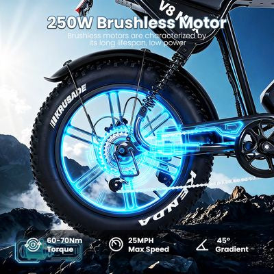 AtlasTrek V8 Max elektriskais velosipēds, 48V, 15Ah, 500W