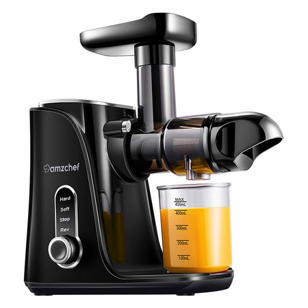 AMZCHEF GM3001-BK lēnas darbības sulu spiede