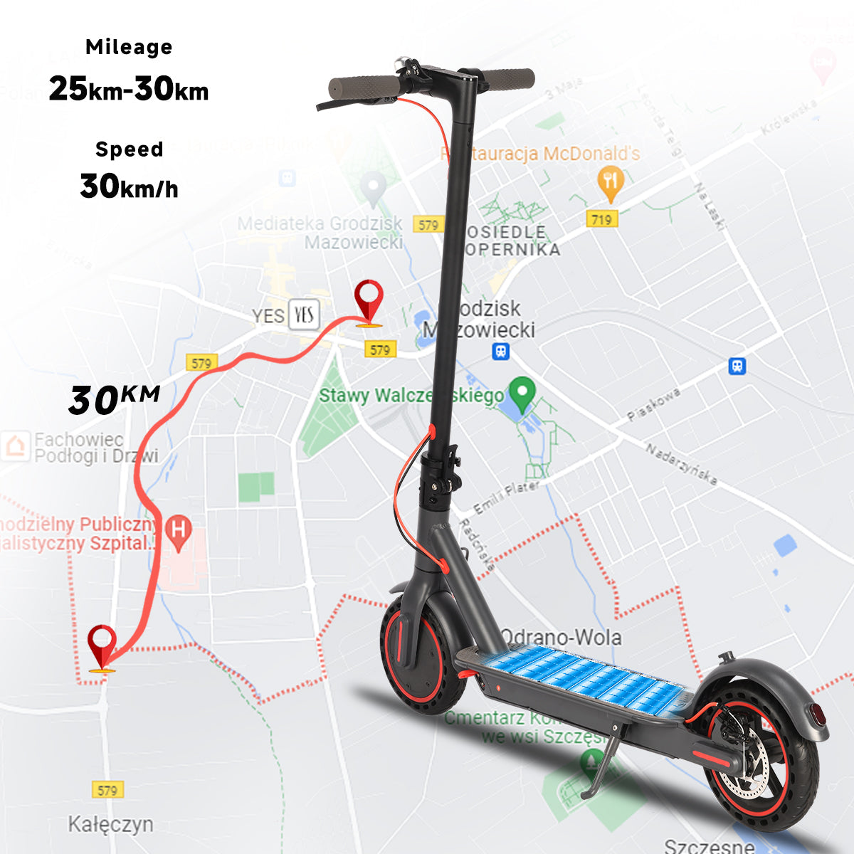 SUNNIGOO N7PRO | 350 W saliekamais elektriskais skrejritenis