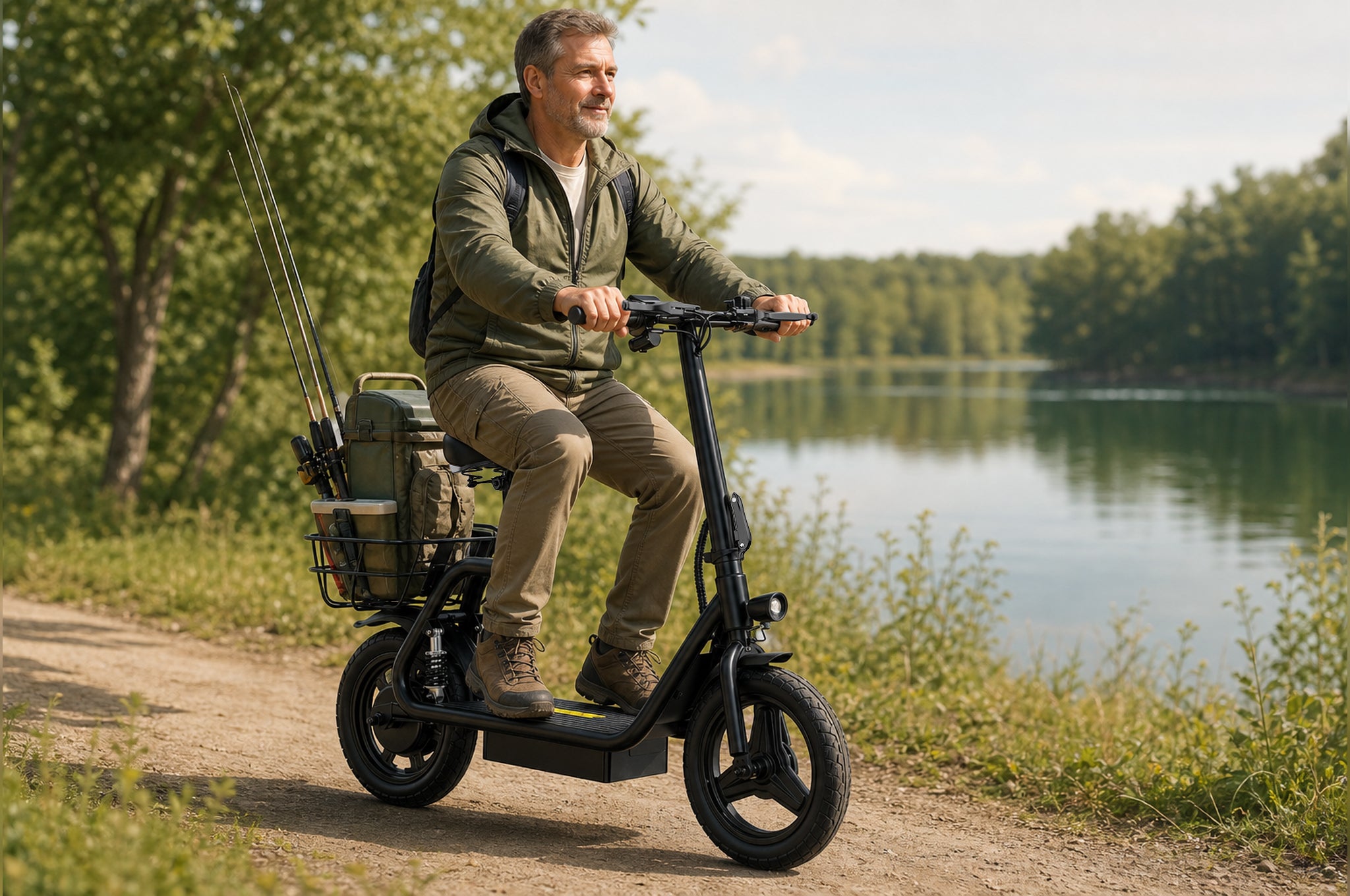 APEFOX C14 Elektriskais skrejritenis 500W