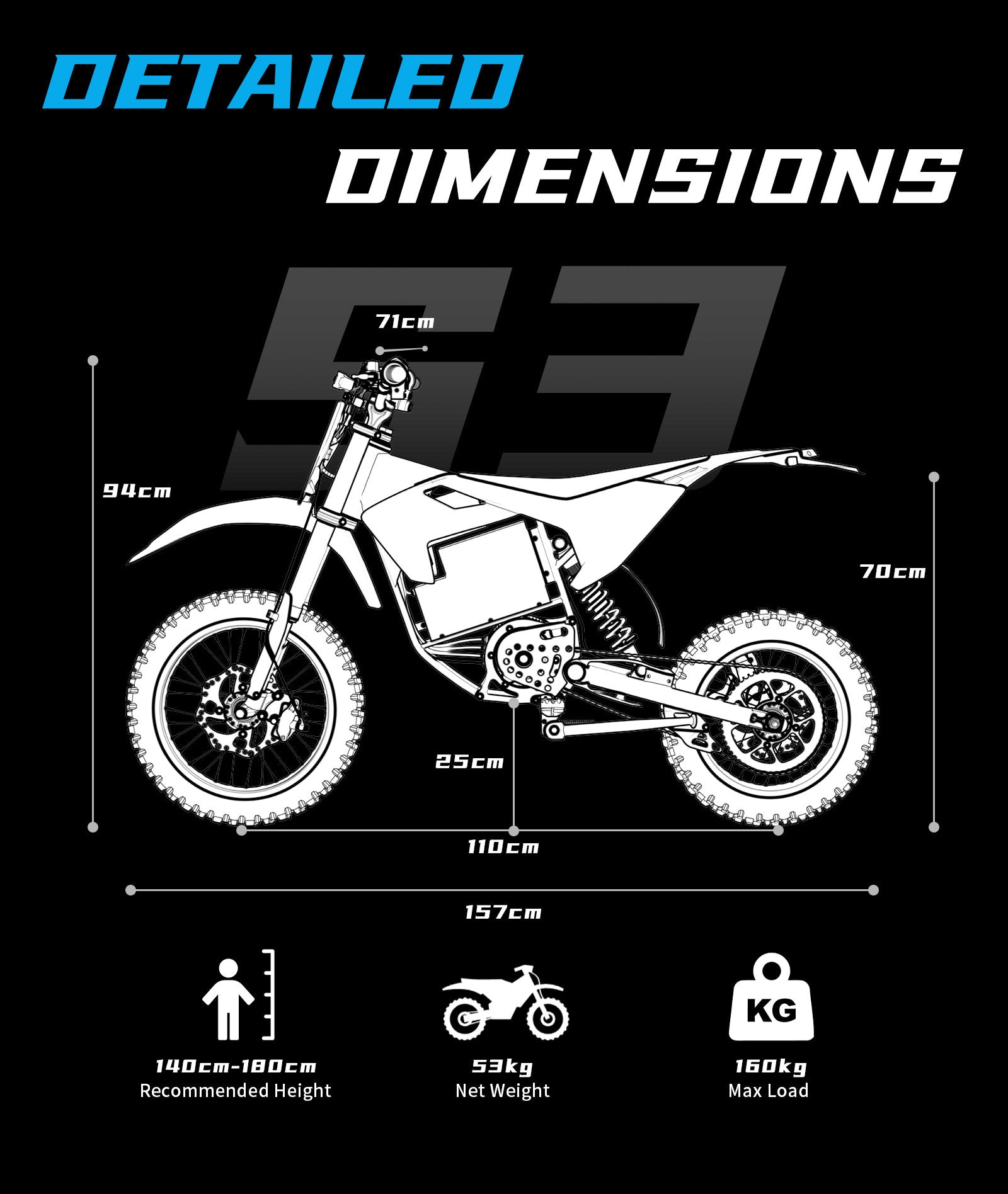 ZAWES S3 elektriskais velosipēds OFF-ROAD