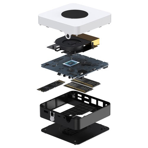 CHUWI LarkBox X mini dators, Intel N150 4 kodolu procesors ar maksimālo frekvenci 3,6 GHz, 16 GB RAM, 512 GB atmiņa