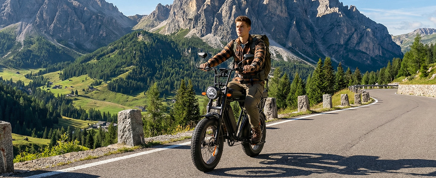 AtlasTrek X5 elektriskais velosipēds 48V 15Ah 250W