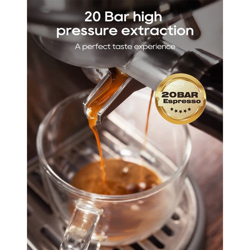 HiBREW H10B espresso kafijas automāts, 20 bāru ekstrakcijas spiediens.