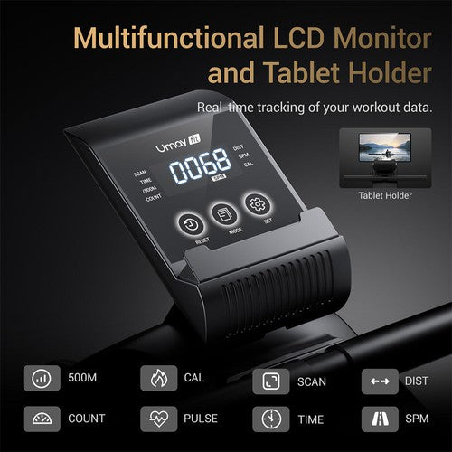 ROBORE UR20 airēšanas trenažieris ar 126 cm pagarinātu celiņu