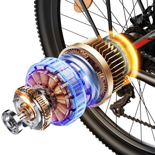 FENGQS Q8 elektriskais velosipēds, 750 W, 50 km/h, hidrauliskās disku bremzes