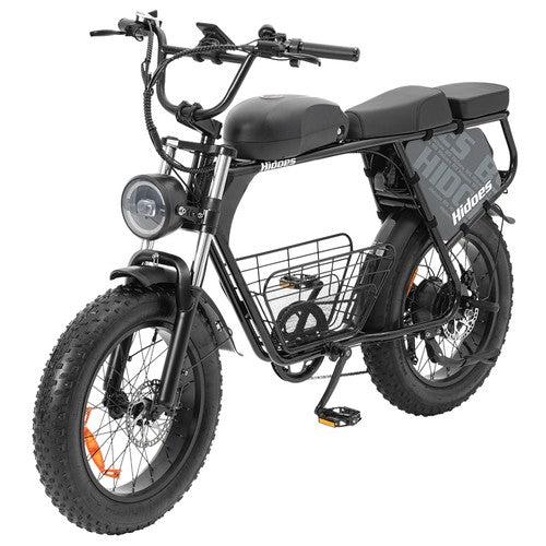 Hidoes B9 elektriskais velosipēds, 750 W motors, 48 V 18,2 Ah + 15,6 Ah dubults akumulators