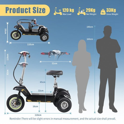 TWOFISH TF03 elektriskais skrejritenis, 350 W motors, 48 ​​V15 Ah