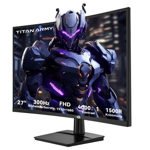 TITAN ARMY C27A1H spēļu monitors, 27 collu 1500R izliekts VA ekrāns, 1920*1080, 300Hz