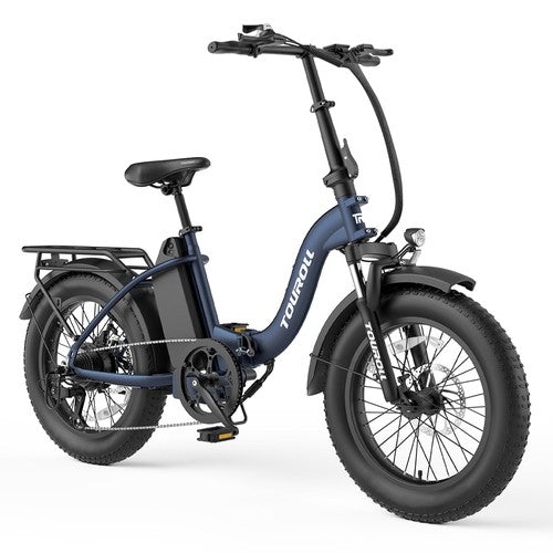 Touroll S2 elektriskais velosipēds, 650 W motors, 48 V, 15 Ah