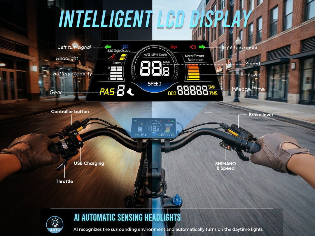 SAMEBIKE CREST Elektrinis Dviratis 1000W