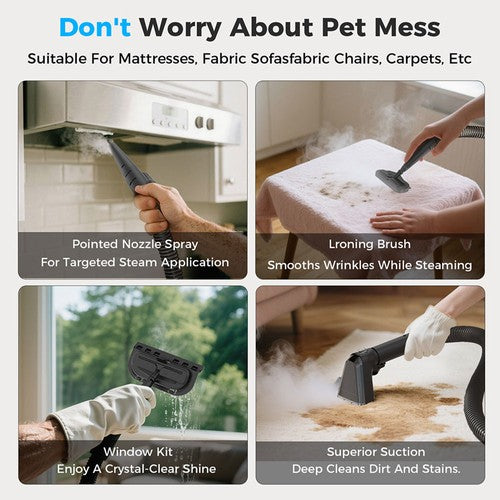 Teendow C6 MAX 3in1 paklāju tīrītājs – 12000 Pa sūkšanas jauda