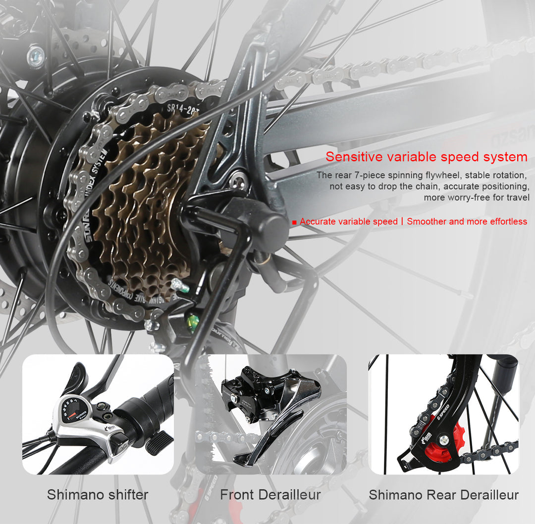 Samebike SY26-II kalnu elektriskais velosipēds 