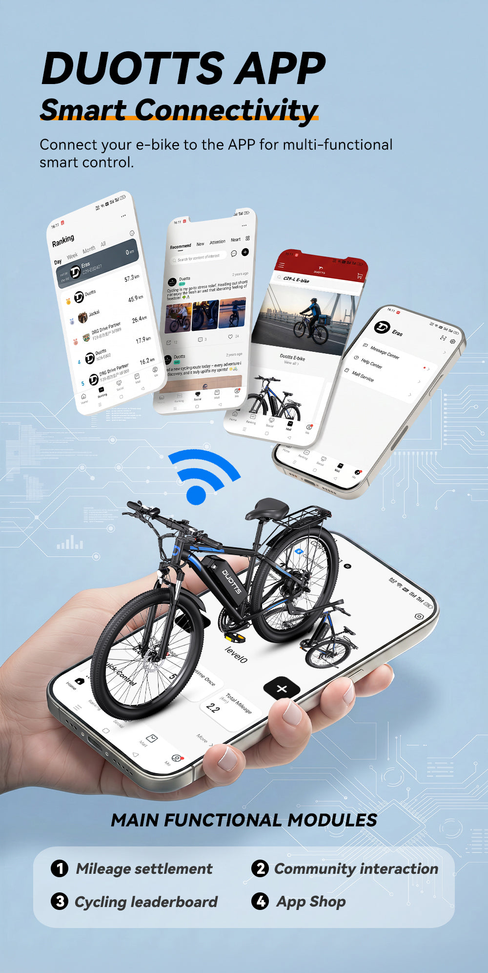 DUOTTS C29L elektriskais velosipēds