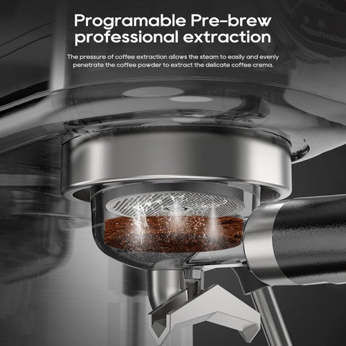 HiBREW H10B espresso kafijas automāts, 20 bāru ekstrakcijas spiediens.