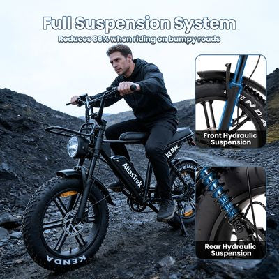 AtlasTrek V8 Max elektriskais velosipēds, 48V, 15Ah, 500W