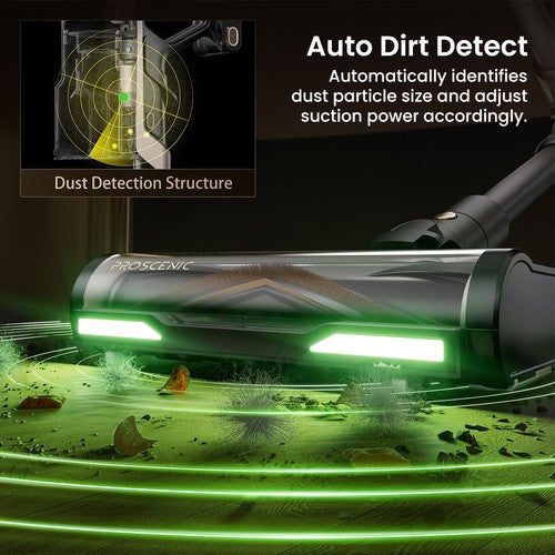 Proscenic P20 OnePass bezvadu putekļsūcējs 70000Pa