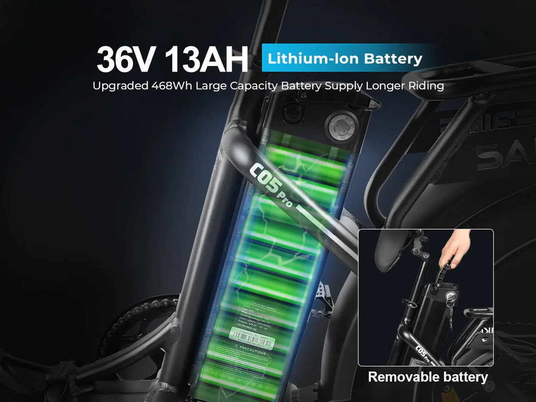 Samebike C05 Pro salokāmais elektriskais velosipēds