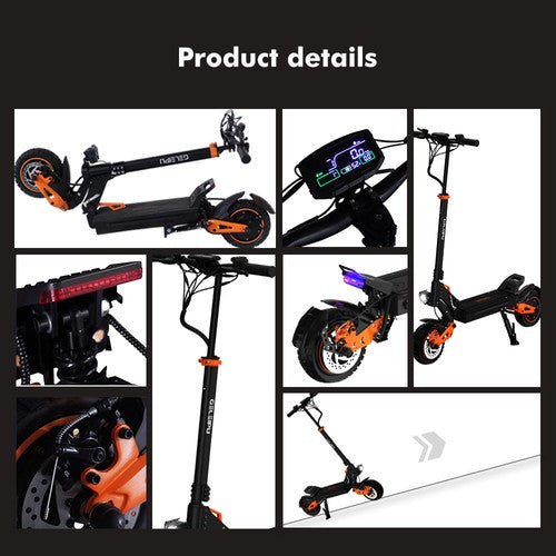 GELEIPU Z1 Pro Electric Scooter 1200W*2, 52V 20Ah