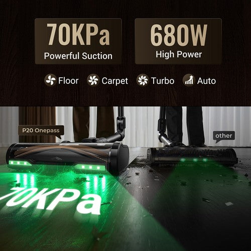 Proscenic P20 OnePass bezvadu putekļsūcējs 70000Pa