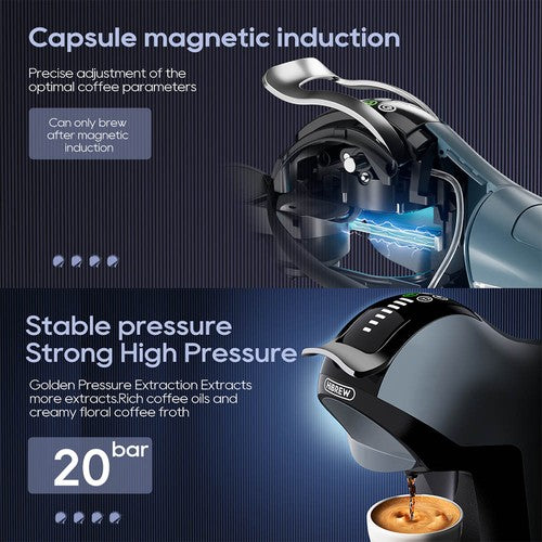 HiBREW H17 4-in-1 kapsulu kafijas automāts, aukstas un karstas kafijas pagatavošana, 20 bāri