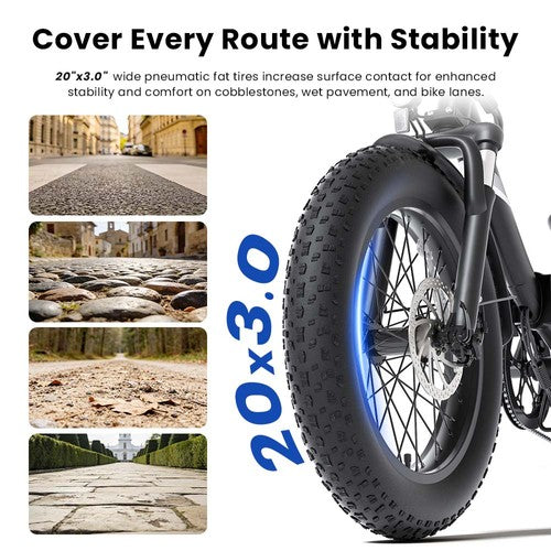Touroll S3 Elektriskais velosipēds, 250W motors, 36V 13Ah